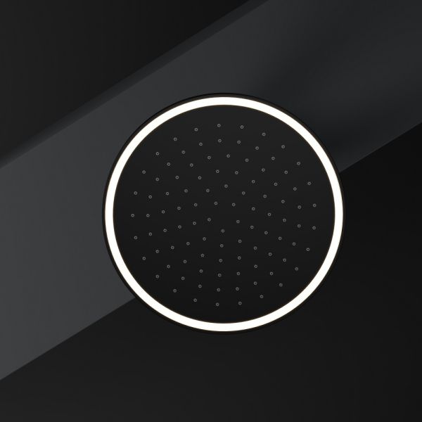 Steinberg Serie 310 Regenbrause mit LED-Beleuchtung rund schwarz matt 3101686S