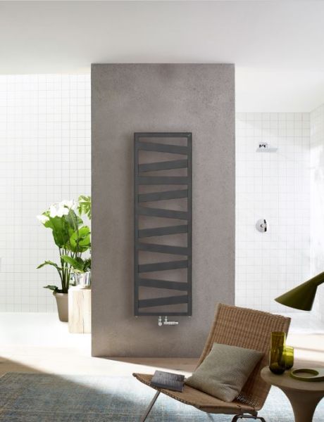 Zehnder Ribbon Badheizkörper Warmwasser- oder Mischbetrieb, volcanic