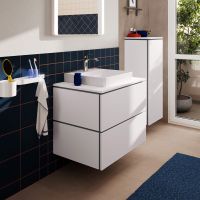 Vorschau: hansgrohe Xilesa E Waschtischunterschrank 78x55cm für Konsole, 2 Schubkästen, grifflos