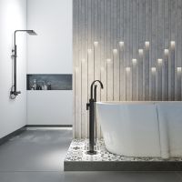 Vorschau: Steinberg Serie 160 Duschsystem mit Thermostatarmatur, schwarz matt