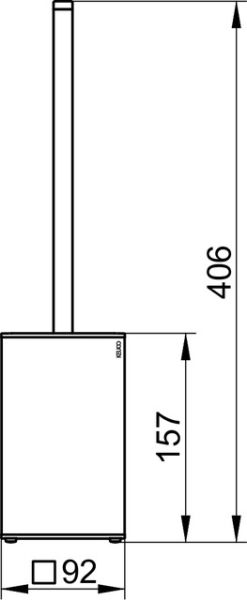 Keuco Toilettenbürstengarnitur Standmodell, chrom 19069010100_1