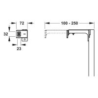 Vorschau: MEPA nextVIT Wandwinkel Einzelmontage