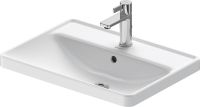 Vorschau: Duravit D-Neo Einbauwaschtisch rechteckig 60x43,5cm, mit Hahnloch und Überlauf, mit WonderGliss, weiß 03576000271