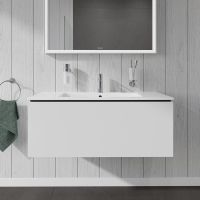 Vorschau: Duravit L-Cube Waschtischunterschrank wandhängend 102x48cm mit 1 Schublade für ME by Starck 233610 weiß matt LC614201818