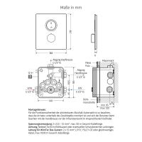 Vorschau: WimTec OCEAN S7 - 12 V elektronische Duscharmatur mit Thermostat für Netzbetrieb