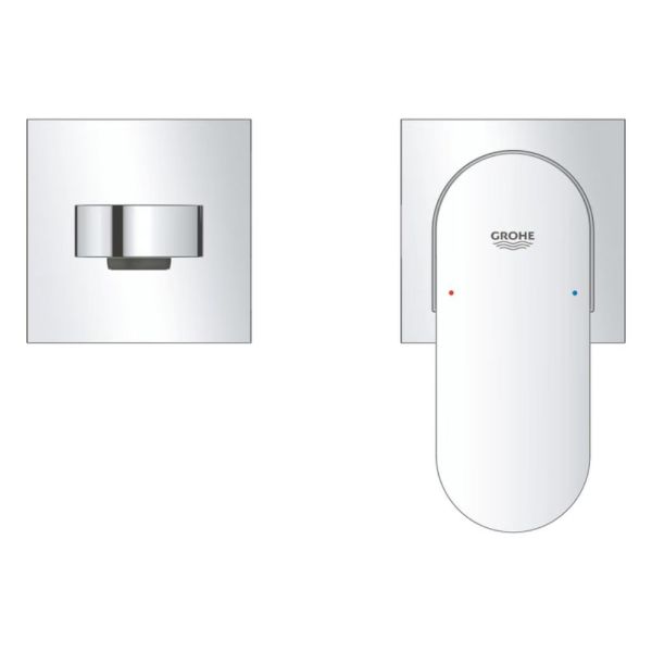 Grohe Plus 2-Loch-Waschtischbatterie Ausladung 147mm, chrom