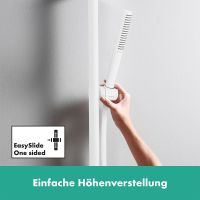 Vorschau: Hansgrohe Pulsify S Duschset 100 1 Strahlart wassersparend+ mit Duschstange 65cm, weiß matt