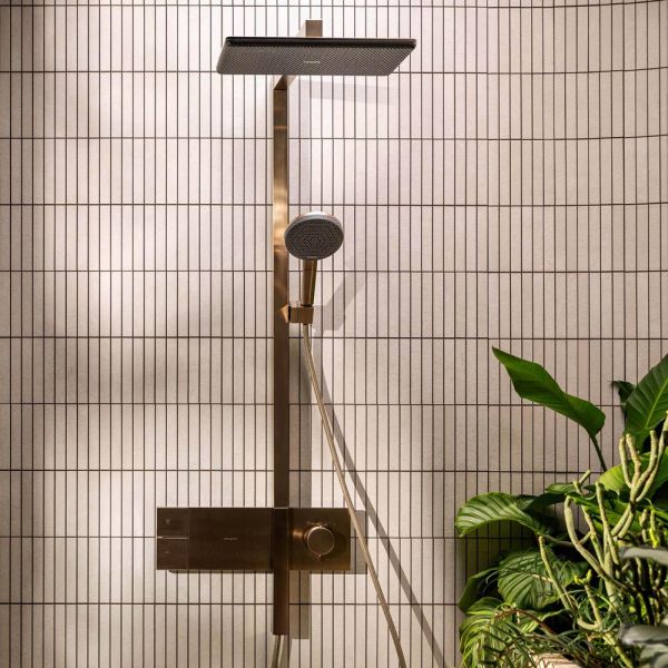 hansgrohe Raindance Alive Q Duschsystem brushed bronze 24581140