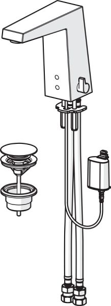 Hansa Hansaloft Waschtisch-Elektronik-Batterie, Batteriebetrieb, chrom