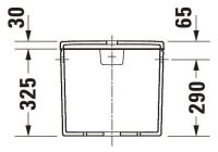 Vorschau: Duravit Duravit No.1 Spülkasten 3/6L mit Dual Flush, Anschluss rechts oder links, weiß
