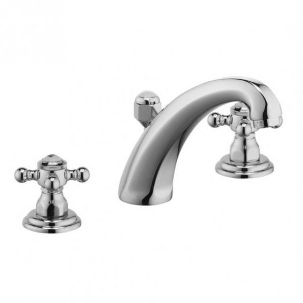 Kludi 1926 Waschtisch-Dreilocharmatur mit Ablaufgarnitur, chrom 510430520