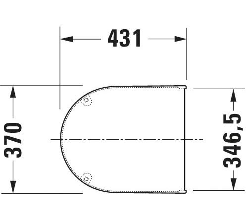 Duravit Starck 3 WC-Sitz mit Absenkautomatik, abnehmbar, weiß