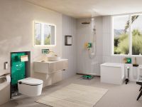 Vorschau: hansgrohe Xuniva Evo S Aufsatzwaschtisch rund Ø40cm mit Ablaufventil