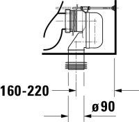 Vorschau: Duravit DuraStyle Stand-WC für Kombination, Tiefspüler 37x63cm, weiß