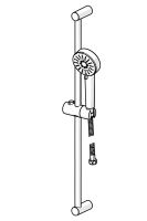 Vorschau: Hansa Hansabasic Wandstangengarnitur Ø90mm, 3-strahlig, chrom