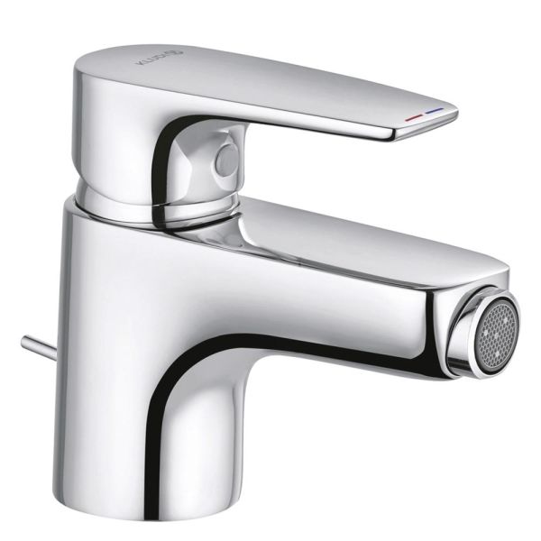 Kludi Pure&Solid Bidet-Einhandmischer mit Ablaufgarnitur, chrom 342160575