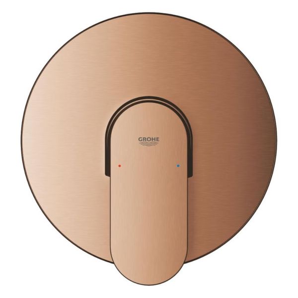 Grohe Plus Duscharmatur, rund, warm sunset gebürstet