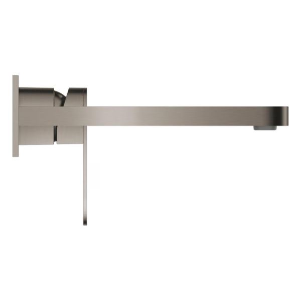 Grohe Plus 2-Loch-Waschtischbatterie Ausladung 203mm, hard graphite gebürstet