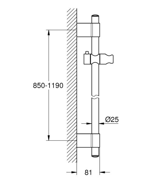 Grohe Rainshower Brausestange 115cm 27136001