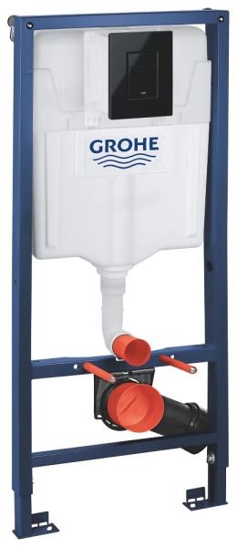 Grohe Rapid SL 3-in-1 Set für WC, 1,13m, Skate Cosmopolitan Betätigung in schwarz glanz 39940000