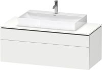 Vorschau: Duravit L-Cube Waschtischunterschrank wandhängend 122x55cm mit 2 Schubladen für Aufsatzbecken weiß matt LC4882018180000