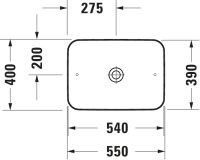 Vorschau: Duravit Cape Cod Aufsatzbecken 55x40cm weiss 2347550000