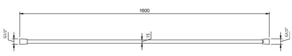 Villeroy&Boch Universal Showers Handbrauseschlauch 1,60m TVC000034000K5