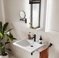 Vorschau: Duravit D-Code Kosmetikspiegel Ø20cm schwarz matt 0099124600