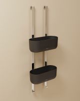 Cosmic Architect hängende Seifenschale für Duschabtrennungen, schwarz matt WJC205A3049036