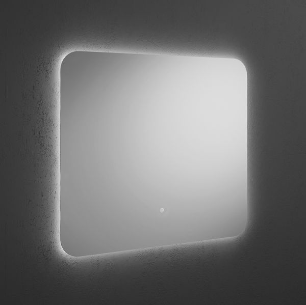 Burgbad Essence Leuchtspiegel mit umlaufendem LED-Lichtband, 90x80cm SIIN090PN480