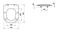 Vorschau: Laufen Lua WC-Sitzring ohne Deckel, H8910840000001