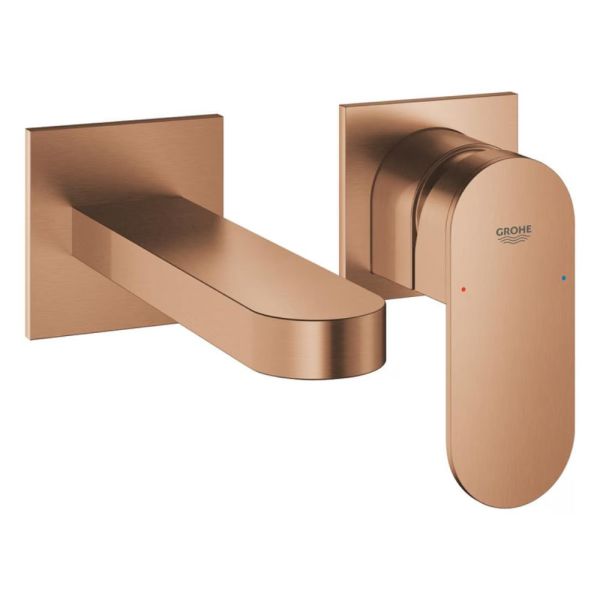 Grohe Plus 2-Loch-Waschtischbatterie Ausladung 147mm, warm sunset gebürstet 29303DL4