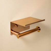 Cosmic Architect S+ Rollenhalter mit Ablage, kupfer gebürstet WJC235A0059054