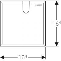 Vorschau: Geberit Abdeckplatte für Waschtischarmaturen mit UP-Funktionsbox