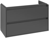 Vorschau: Villeroy&Boch Skyla Waschtischunterschrank C79900 100cm, 2 Auszüge, graphite C79900VR