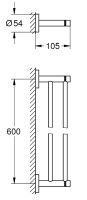 Vorschau: Grohe Essentials Doppel-Badetuchhalter 60cm, warm sunset gebürstet