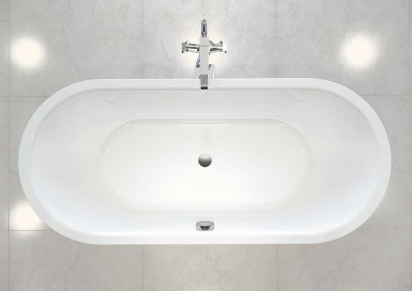 Kaldewei Meisterstück Classic Duo Oval freistehende Badewanne 170x75cm, weiß Mod.1113