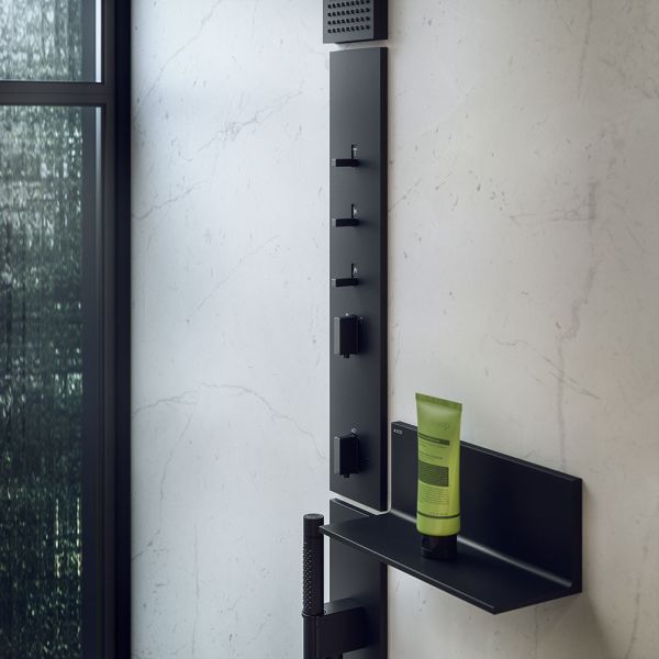 Axor ShowerComposition Duschpaneel 110/220 mit Thermostat und Schulterbrause, 1jet