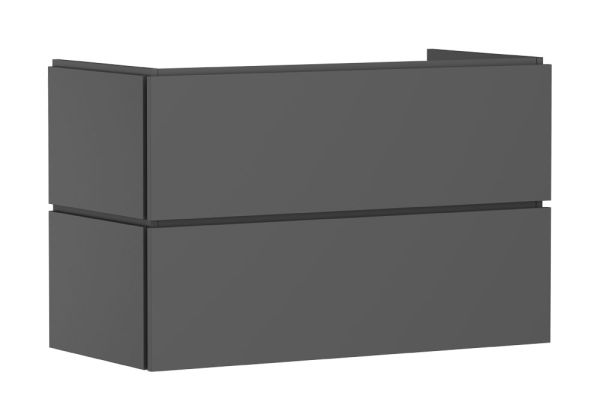 hansgrohe Xilesa E Waschtischunterschrank 98cm, 2 Schubkästen mit Grifffuge