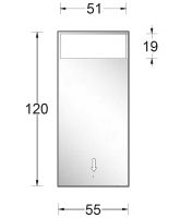 Artelinea RIFLESSI LED-Lichtspiegel 55x120cm