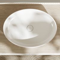 Vorschau: Hansgrohe Xuniva D Aufsatzwaschtisch oval 55x40cm ohne Hahnloch und Überlauf, weiß, 60165450