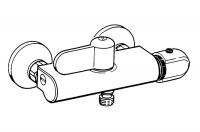 Vorschau: Hansa Hansatempra Brause-Thermostat-Batterie, mit Verbrühschutz, chrom