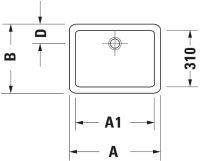 Vorschau: Duravit Vero Aufsatzbecken 50x38cm weiss 0455500000