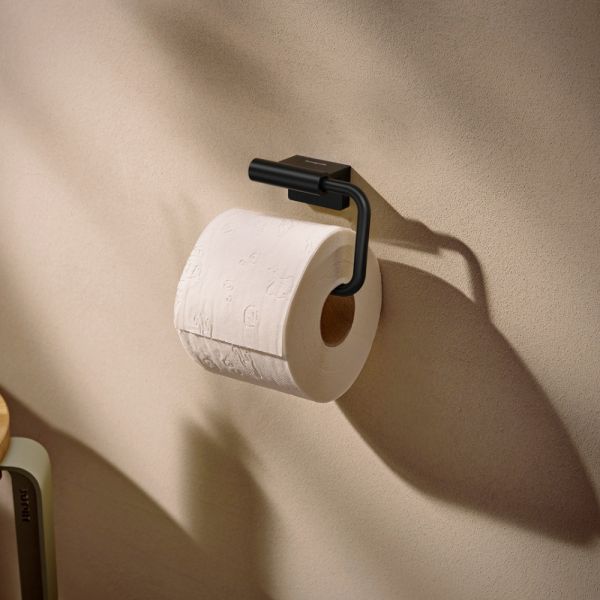 hansgrohe AddStoris S Papierrollenhalter ohne Deckel, schwarz matt 41788670