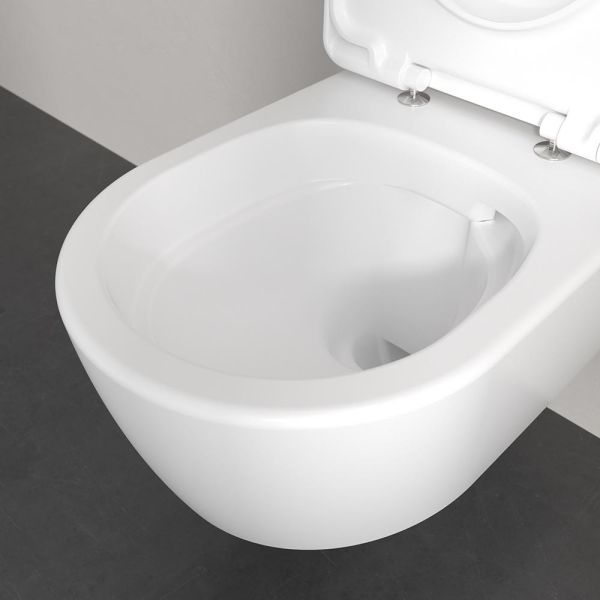 Villeroy&Boch Skyla Combi-Pack Wand-WC TwistFlush 37x53cm mit WC-Sitz, oval