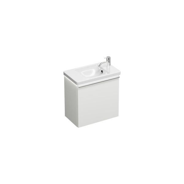 Burgbad Eqio Gästebad Handwaschbecken 53cm mit Unterschrank & LED-Beleuchtung SFPQ053