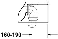 Vorschau: Duravit DuraStyle Stand-WC für Kombination, Tiefspüler 37x70cm, weiß