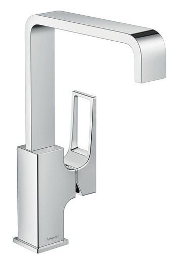 Hansgrohe Metropol Einhebel-Waschtischmischer 230 mit Bügelgriff und Push-Open Ablaufgarnitur, chrom