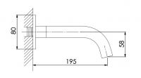Vorschau: Steinberg Serie 100 Auslauf 19,5cm für Waschtisch oder Wanne, schwarz matt