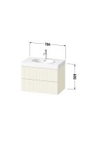 Vorschau: Duravit Balcoon Waschtischunterschrank 80cm